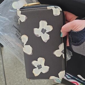 All About The Benjamins Wallet in Scattered flowers